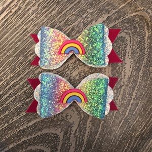 Rainbow Hair Bow